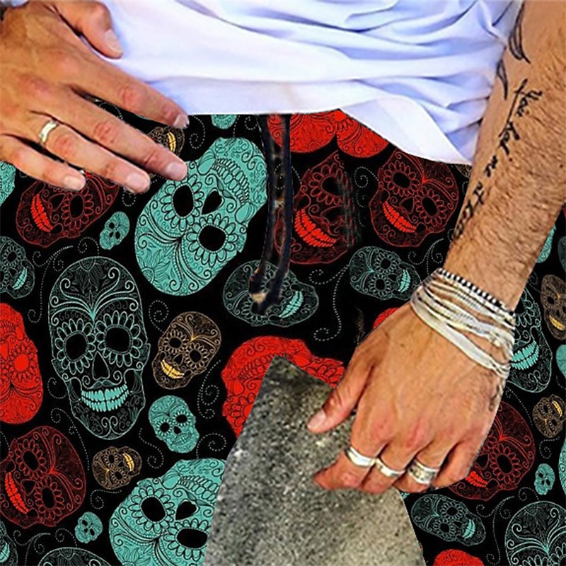 Bermuda Cargo Shorts with Plaid Pattern, Breathable Fit