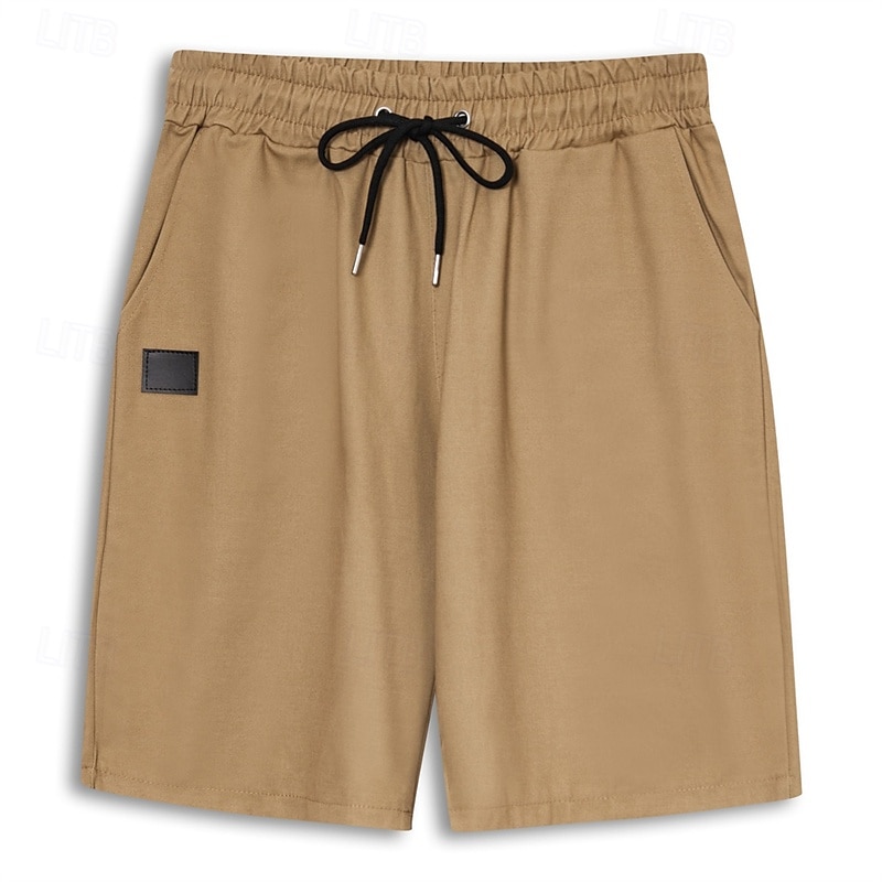 Summer Shorts with Graphic Motorcycle Print, Breathable Comfort