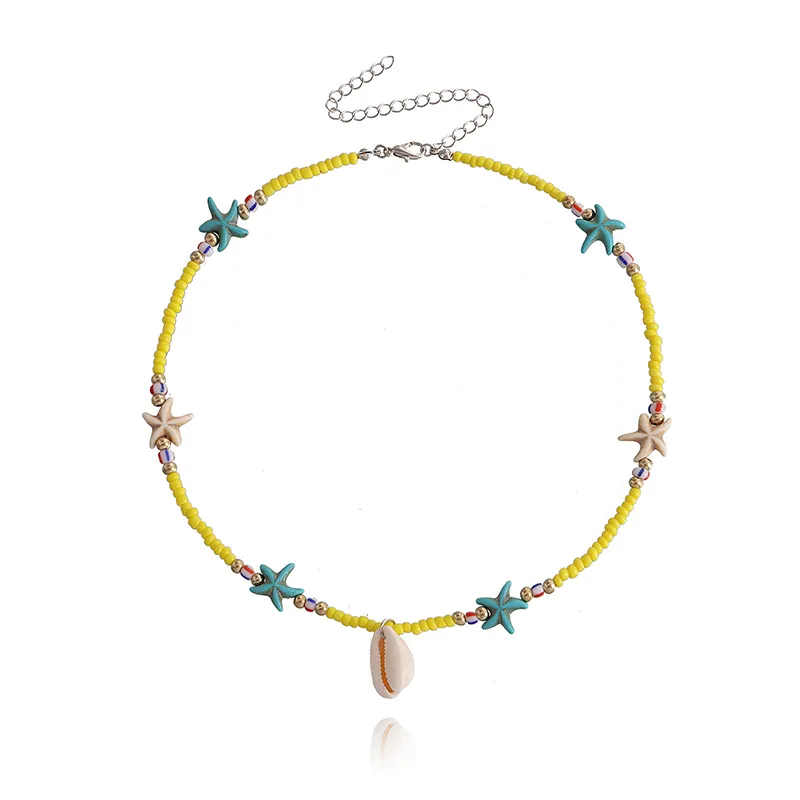 Starfish Beaded Choker