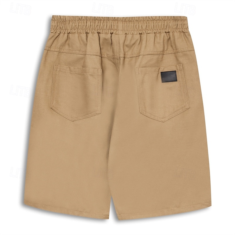 Summer Shorts with Graphic Motorcycle Print, Breathable Comfort